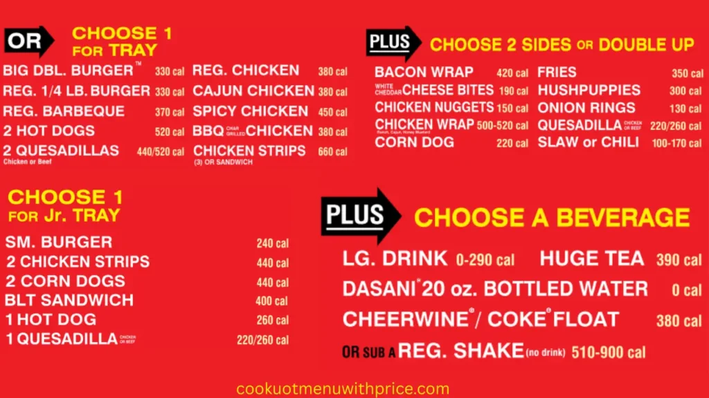 Cookuot Tray Menu